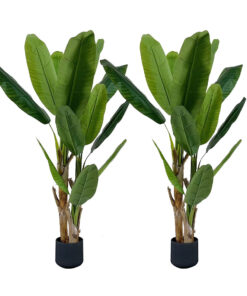 1-SOGA 2X 220cm Banna Plant Bird of Paradise Tree Artificial Plant Home Accent Decor
