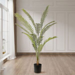 3-SOGA 240cm Artificial Green Rogue Hares Foot Fern Tree Fake Tropical Indoor Plant Home Office Decor