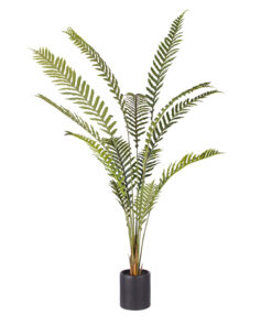 1-SOGA 240cm Artificial Green Rogue Hares Foot Fern Tree Fake Tropical Indoor Plant Home Office Decor