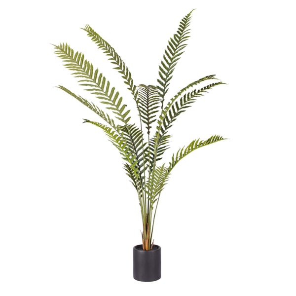 1-SOGA 240cm Artificial Green Rogue Hares Foot Fern Tree Fake Tropical Indoor Plant Home Office Decor