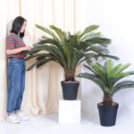 6-SOGA 4X 155cm Artificial Indoor Cycas Revoluta Cycad Sago Palm Fake Decoration Tree Pot Plant