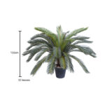 7-SOGA 4X 155cm Artificial Indoor Cycas Revoluta Cycad Sago Palm Fake Decoration Tree Pot Plant