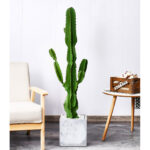 5-SOGA 120cm Green Artificial Indoor Cactus Tree Fake Plant Simulation Decorative 6 Heads