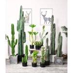 6-SOGA 120cm Green Artificial Indoor Cactus Tree Fake Plant Simulation Decorative 6 Heads