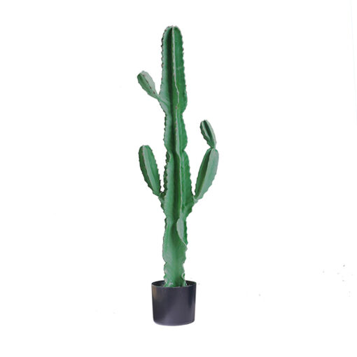 1-SOGA 120cm Green Artificial Indoor Cactus Tree Fake Plant Simulation Decorative 6 Heads
