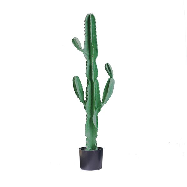1-SOGA 120cm Green Artificial Indoor Cactus Tree Fake Plant Simulation Decorative 6 Heads