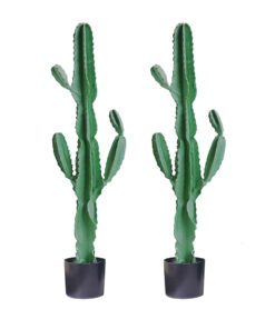 1-SOGA 2X 120cm Green Artificial Indoor Cactus Tree Fake Plant Simulation Decorative 6 Heads