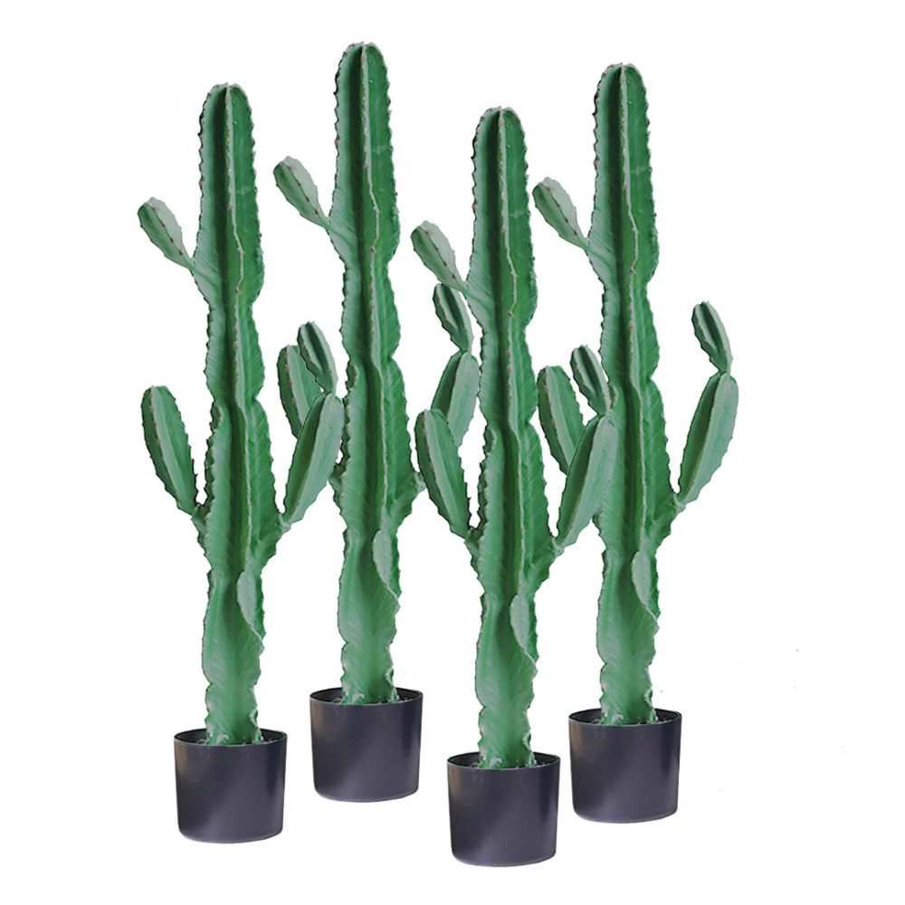 1-SOGA 4X 120cm Green Artificial Indoor Cactus Tree Fake Plant Simulation Decorative 6 Heads