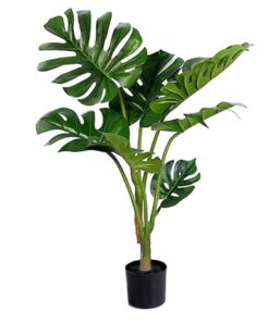 1-SOGA 120cm Artificial Green Indoor Turtle Back Fake Decoration Tree Flower Pot Plant