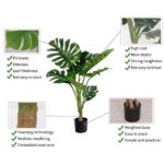 7-SOGA 120cm Artificial Green Indoor Turtle Back Fake Decoration Tree Flower Pot Plant