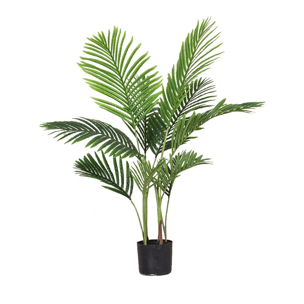 1-SOGA 145cm Green Artificial Indoor Swallowtail Sunflower Tree Fake Plant Simulation Decorative