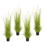 1-SOGA 4X 150cm Wheat Plume Grass Artificial Plant