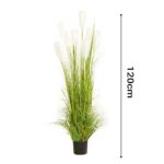 2-SOGA 120cm Nearly Natural Plume Grass Artificial Plant