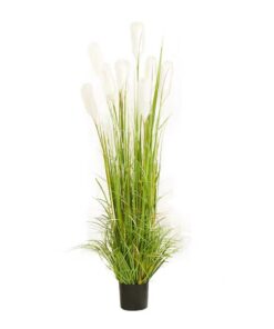 1-SOGA 120cm Nearly Natural Plume Grass Artificial Plant