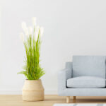 4-SOGA 120cm Nearly Natural Plume Grass Artificial Plant