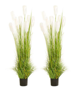 1-SOGA 2X 120cm Nearly Natural Plume Grass Artificial Plant