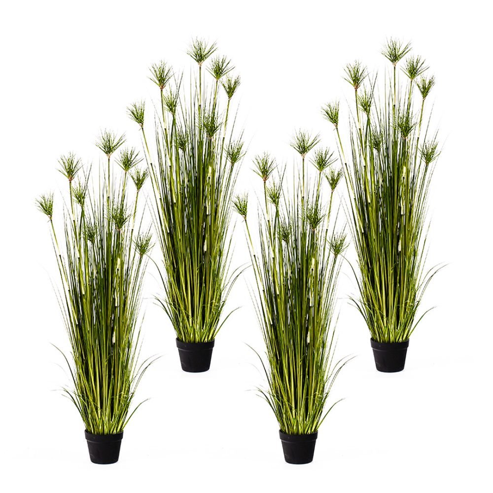 1-SOGA 4X 150cm Cyperus Papyrus Plant Tree Artificial Green Grass