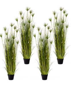 1-SOGA 4X 150cm Cyperus Papyrus Plant Tree Artificial Green Grass