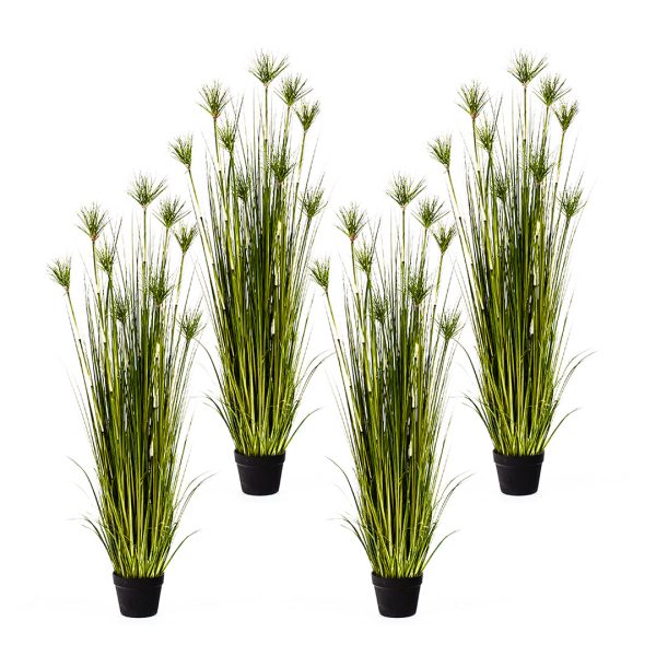 1-SOGA 4X 150cm Cyperus Papyrus Plant Tree Artificial Green Grass