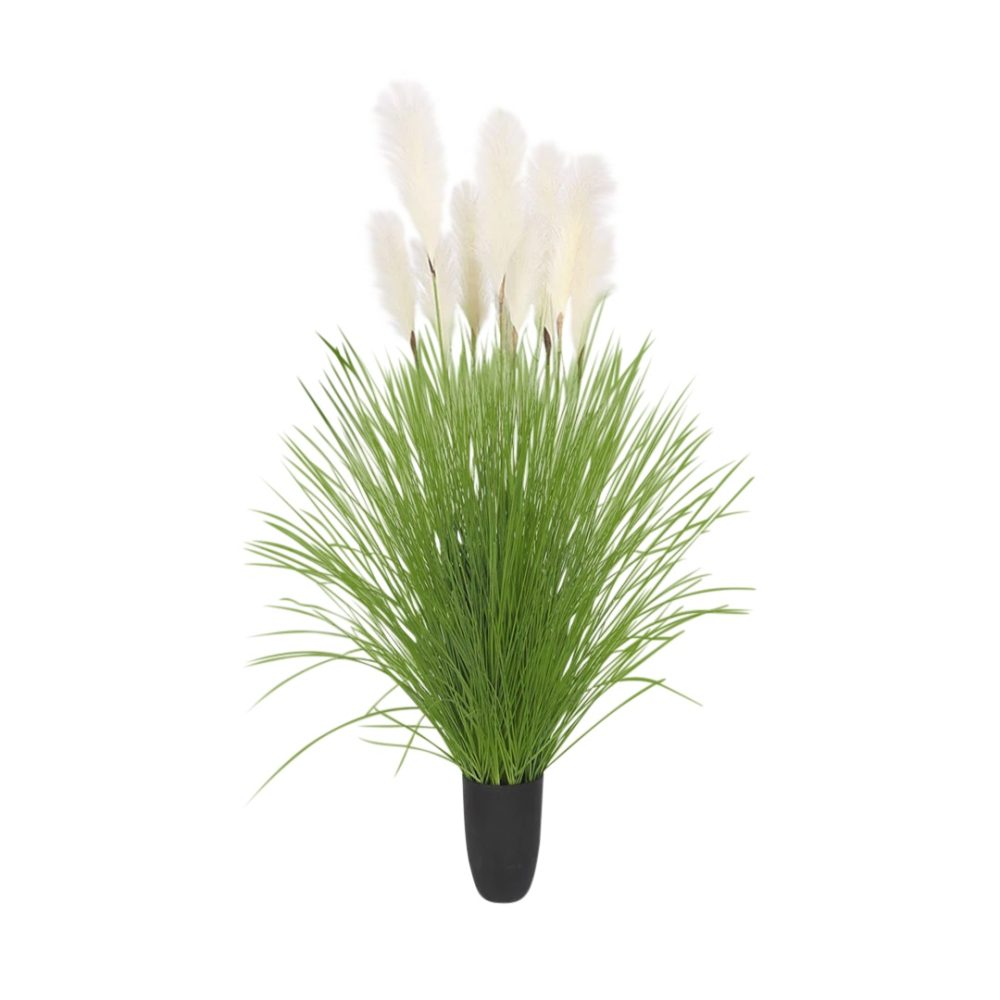 1-SOGA 137cm Potted Tall Silk Fake Pampas Grass