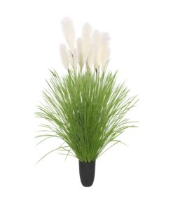 1-SOGA 137cm Potted Tall Silk Fake Pampas Grass