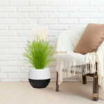 2-SOGA 137cm Potted Tall Silk Fake Pampas Grass
