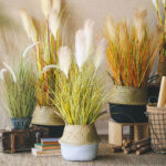 3-SOGA 2X 137cm Artificial Indoor Potted Reed Bulrush Grass Tree Fake Plant Simulation Decorative