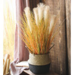 5-SOGA 2X 137cm Artificial Indoor Potted Reed Bulrush Grass Tree Fake Plant Simulation Decorative