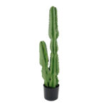 1-SOGA 95cm Green Artificial Indoor Cactus Tree Fake Plant Simulation Decorative 2 Heads