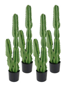 1-SOGA 4X 95cm Green Artificial Indoor Cactus Tree Fake Plant Simulation Decorative 2 Heads