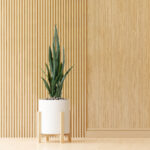 2-SOGA 4X 95cm Sansevieria Snake Artificial Plants with Black Plastic Planter Greenery