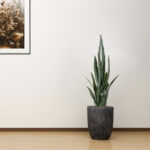 3-SOGA 4X 95cm Sansevieria Snake Artificial Plants with Black Plastic Planter Greenery