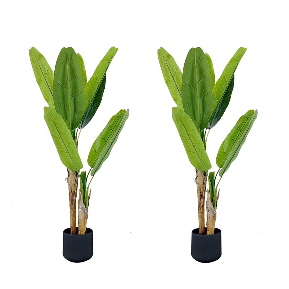 1-SOGA 2X 160cm Banna Plant Bird of Paradise Tree Artificial Plant Home Accent Decor