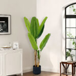 5-SOGA 2X 160cm Banna Plant Bird of Paradise Tree Artificial Plant Home Accent Decor