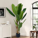 5-SOGA 2X 190cm Banna Plant Bird of Paradise Tree Artificial Plant Home Accent Decor