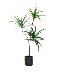 1-SOGA 180cm Green Artificial Indoor Brazlian Iron Tree Fake Plant Decorative 3 Heads