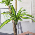 4-SOGA 180cm Green Artificial Indoor Brazlian Iron Tree Fake Plant Decorative 3 Heads