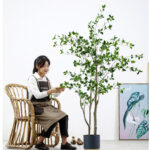 8-SOGA 120cm Green Artificial Indoor Watercress Tree Fake Plant Simulation Decorative