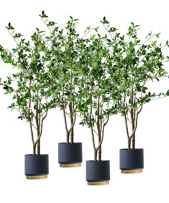 1-SOGA 4X 120cm Green Artificial Indoor Watercress Tree Fake Plant Simulation Decorative