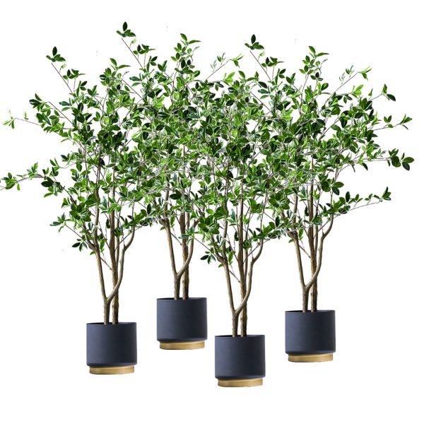 1-SOGA 4X 120cm Green Artificial Indoor Watercress Tree Fake Plant Simulation Decorative