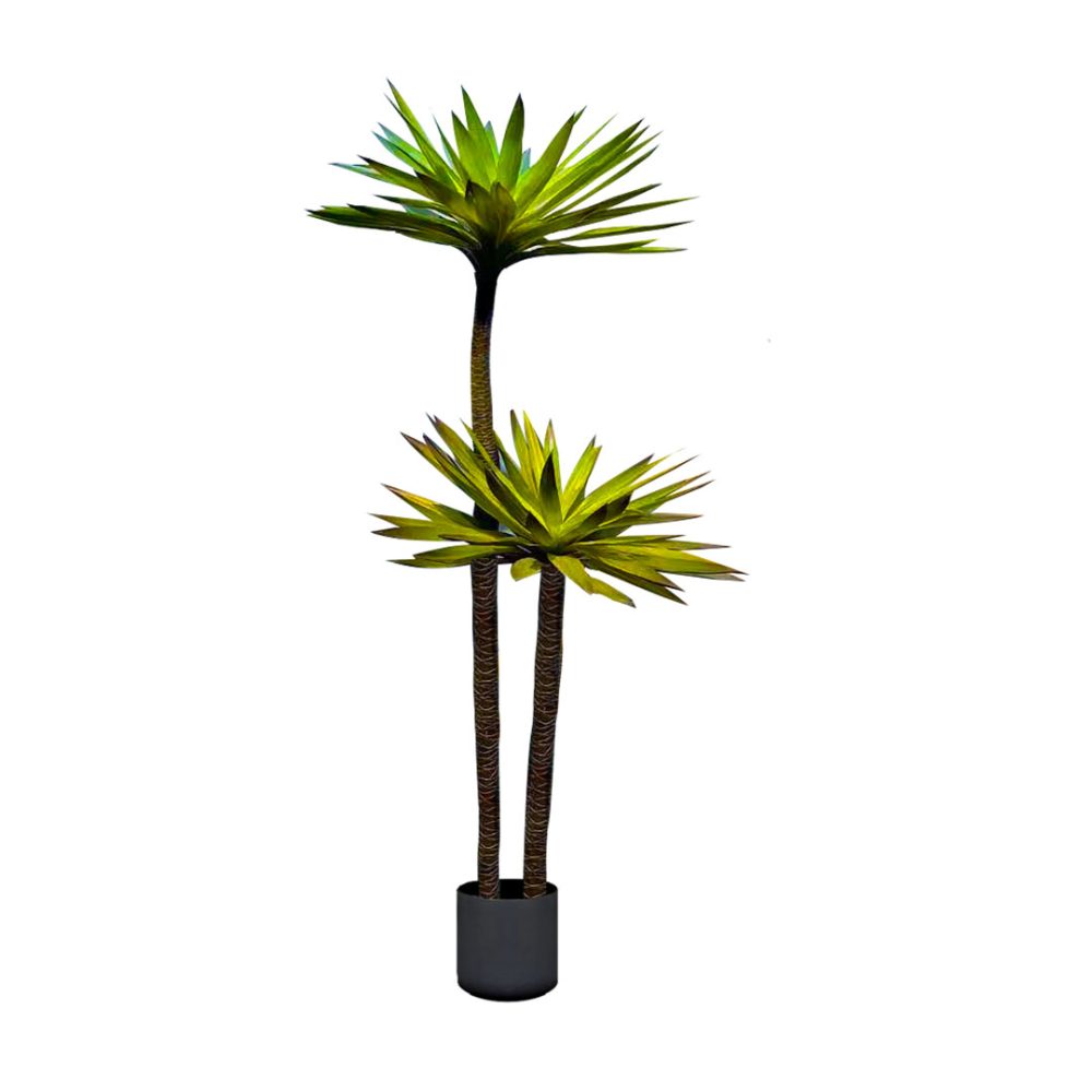 1-SOGA 150cm Yucca Tree Giant Palm Lily Living Room Artificial Plant Home Accent Decor