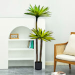 3-SOGA 2X 150cm Yucca Tree Giant Palm Lily Living Room Artificial Plant Home Accent Decor
