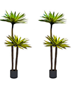 1-SOGA 2X 150cm Yucca Tree Giant Palm Lily Living Room Artificial Plant Home Accent Decor