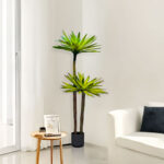 6-SOGA 2X 150cm Yucca Tree Giant Palm Lily Living Room Artificial Plant Home Accent Decor