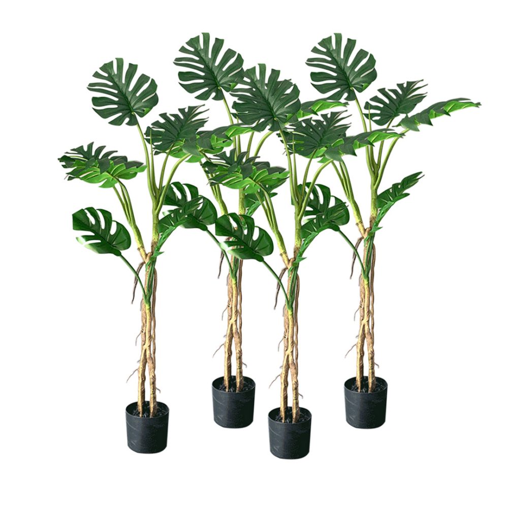 1-SOGA 4X 160cmTropical Monstera Palm Artificial Plant Tree