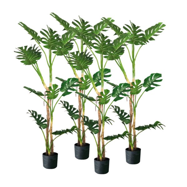 1-SOGA 4X 175cm Tropical Monstera Palm Artificial Plant Tree