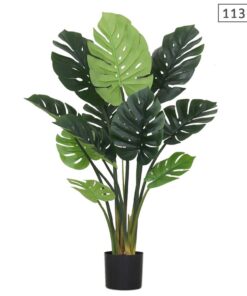 1-SOGA 113cm Artificial Indoor Potted Turtle Back Fake Decoration Tree Flower Pot Plant