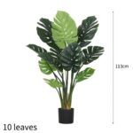 2-SOGA 2X 113cm Artificial Indoor Potted Turtle Back Fake Decoration Tree Flower Pot Plant