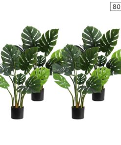 1-SOGA 4X 80cm Artificial Indoor Potted Turtle Back Fake Decoration Tree Flower Pot Plant
