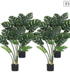 1-SOGA 4X 93cm Artificial Indoor Potted Turtle Back Fake Decoration Tree Flower Pot Plant